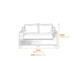 Capri Collection Outdoor Two Seater Sofa Dimensions Diagram