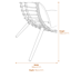 Goa Natural Rattan Effect Chair Dimensions Diagram