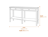 The Serene Collection Four Drawer Console Table Dimensions Diagram