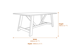 Provence Collection Outdoor Large Dining Table Dimensions Diagram