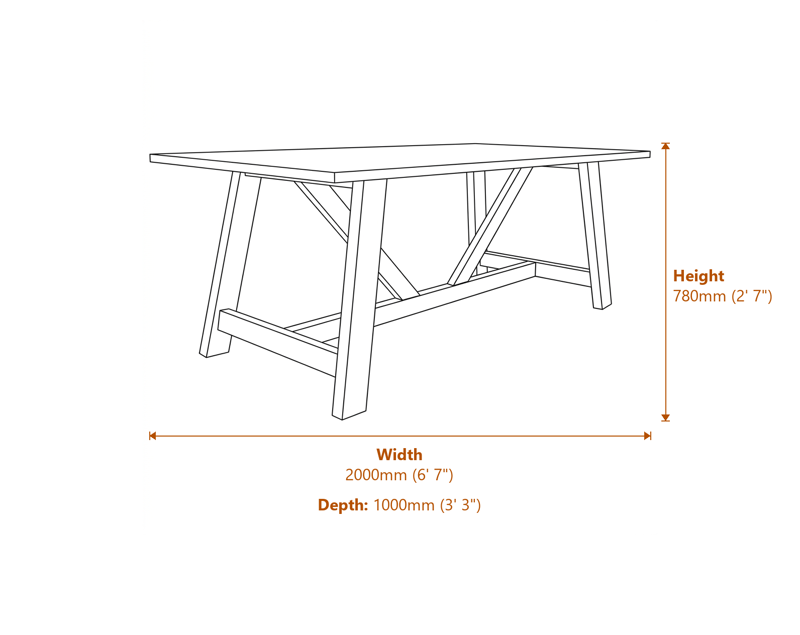 Garden & Outdoor Dimensions Diagram