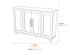 Lennox Black 2 Door Sideboard Dimensions Diagram