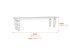 The Rutland Collection Rectangular Bench Dimensions Diagram
