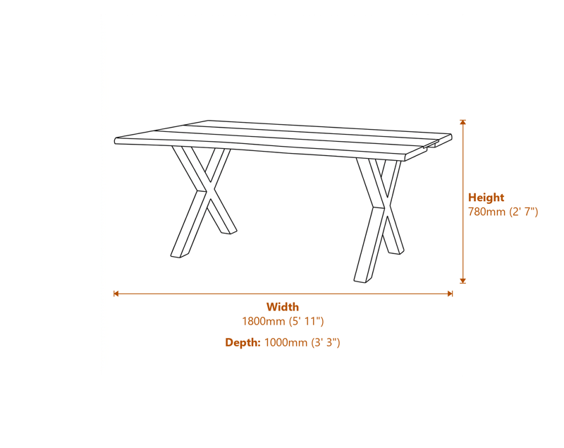 Dining Tables Dimensions Diagram