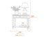 Contour Collection 2 Drawer Console Dimensions Diagram