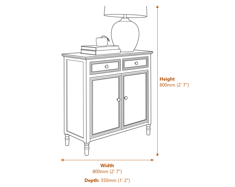 Sideboards Dimensions Diagram