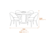 Sorelle Curved Dining Chair Dimensions Diagram