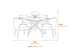 Avia Moss Dining Chair Dimensions Diagram