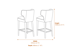 Avia Moss Barstool Dimensions Diagram