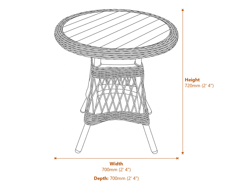 Garden & Outdoor Dimensions Diagram