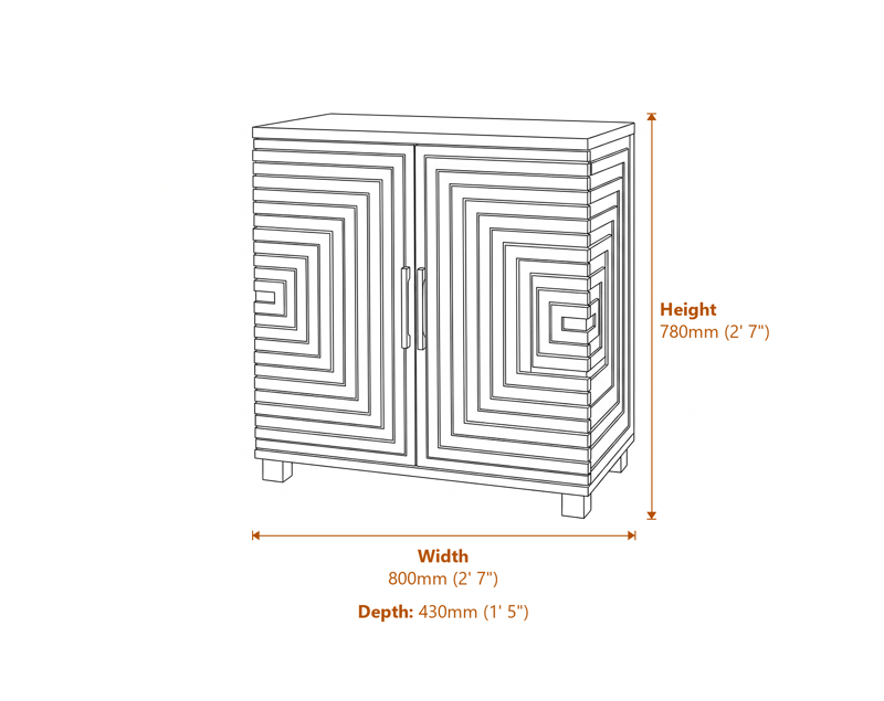 Sideboards Dimensions Diagram