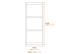 Shop Display Light Up Bookcase Dimensions Diagram