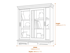 Delphine Collection Sliding Glass Dresser Top Dimensions Diagram