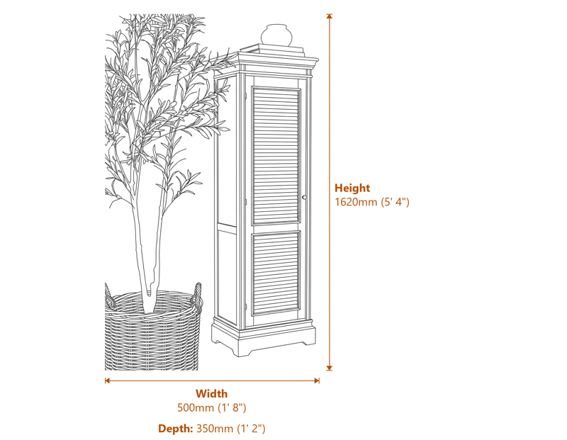 Display Cabinets Dimensions Diagram