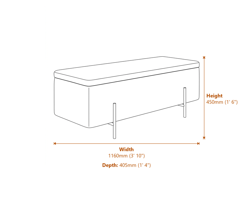 Footstools Dimensions Diagram