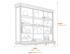 Delphine Collection 3 Shelf Large Dresser Top Dimensions Diagram