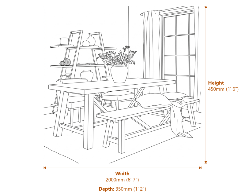 Dining Tables Dimensions Diagram