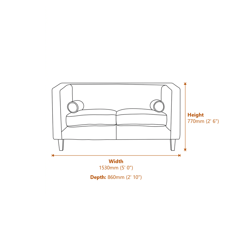 Sofas Dimensions Diagram