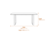 Antibes Russet Black Dining Table Dimensions Diagram