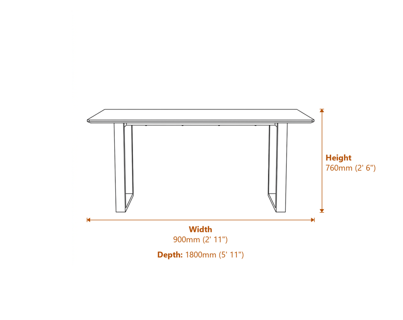 Dining Tables Dimensions Diagram