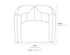 Davina Ivory Boucle Effect Statement Chair Dimensions Diagram