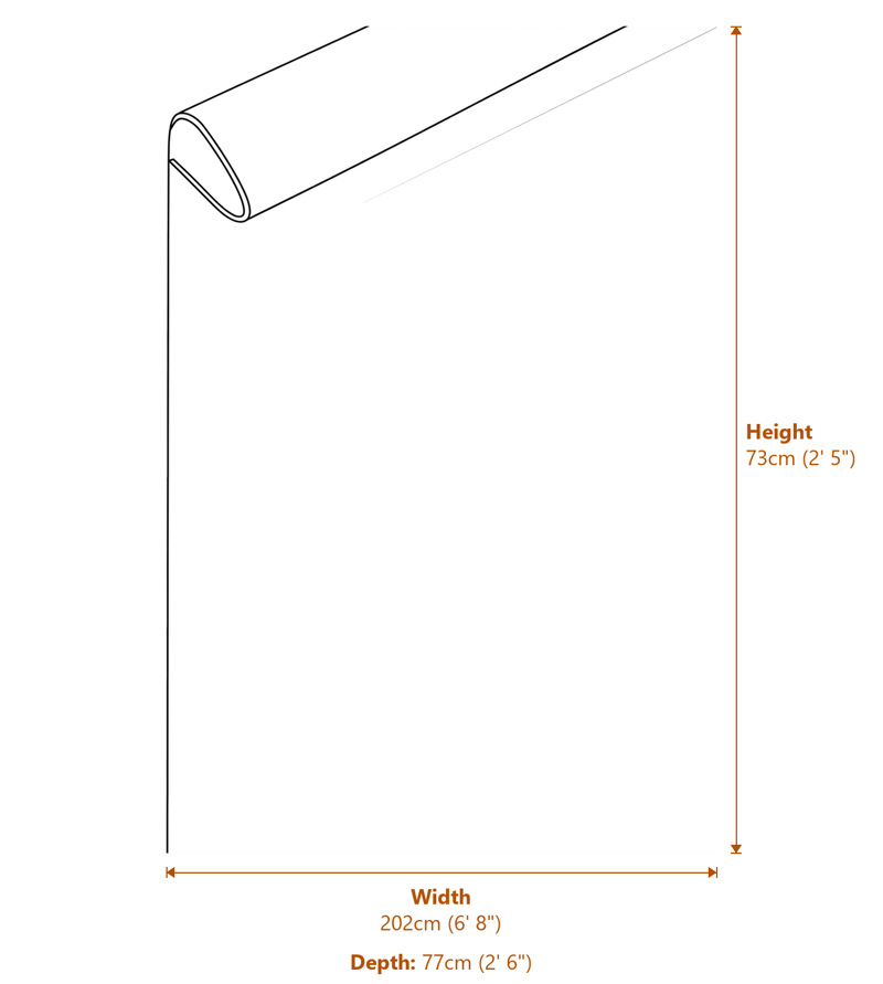 Sofas Dimensions Diagram