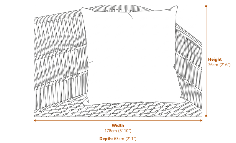 Sofas Dimensions Diagram