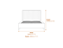 Berkeley Cream Black King Size Bed Dimensions Diagram