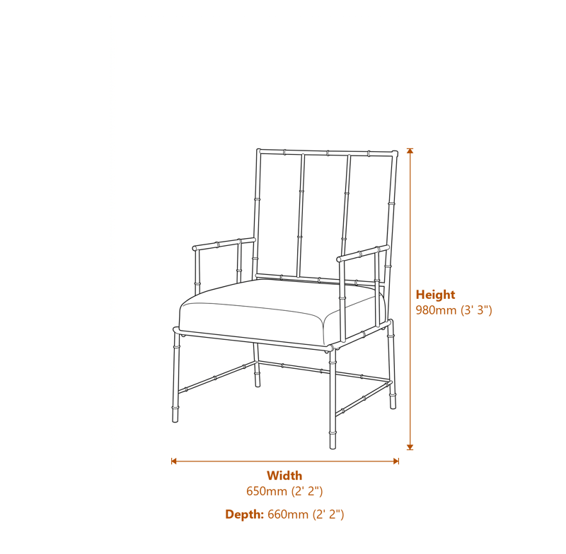Accent Chairs Dimensions Diagram