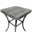 Radiant 3 Piece Rattan Bistro Set Grey Table