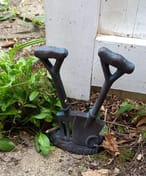 Cast Iron Spade and Fork Doorstop