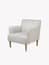 Aldwyn Armchair Carbon Stripe reading nook