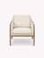 Kennington Armchair Natural three quarter