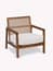Lambourne Rattan Armchair Cream corner