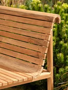 station bench double teak natural handmade outdoor bench