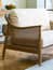 Templecombe Rattan 2 Seater Sofa Oatmeal arm detail