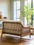 Templecombe Rattan 2 Seater Sofa Oatmeal weave detail