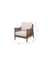 Templecombe Rattan Armchair Carbon Stripe framed view
