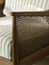 Templecombe Rattan Armchair Carbon Stripe in room