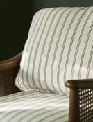 Templecombe Rattan Armchair Carbon Stripe side