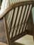 Templecombe Rattan Armchair Carbon Stripe sunlit