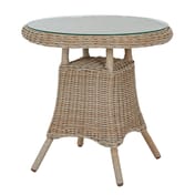 amalfi collection outdoor bistro table with wood top 3