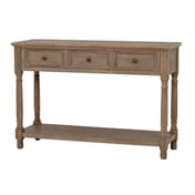 delphine collection 3 drawer console with shelf 3