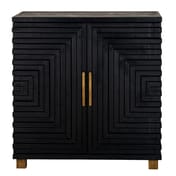 lennox black 2 door small sideboard 3