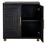 lennox black 2 door small sideboard 5