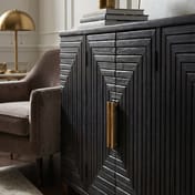 lennox black 2 door sideboard 2