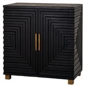 lennox black 2 door small sideboard 2