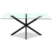 monza rectangular glass dining table 2