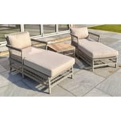 provence collection outdoor sun lounger set 2