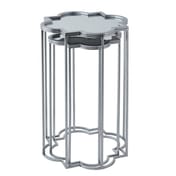 quarter foil mirrored set of two side tables 2